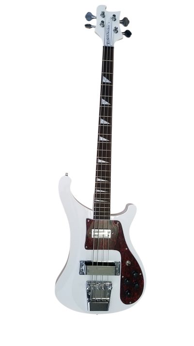 Custom Nova 4003 White Chrome Hardware 4 String Bass Reddish Brown Tortoiseshell Pickguard - Image 8