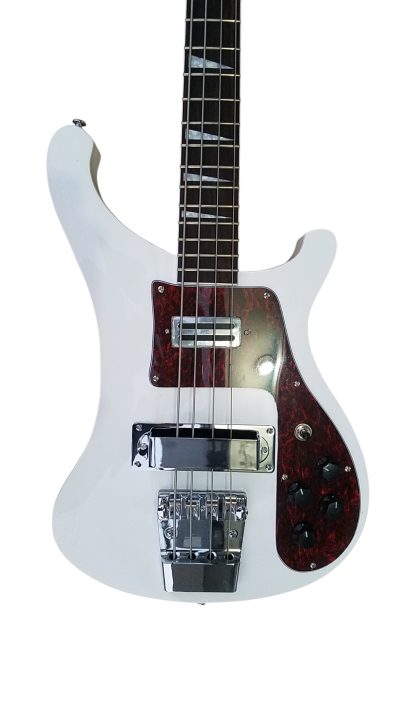 Custom Nova 4003 White Chrome Hardware 4 String Bass Reddish Brown Tortoiseshell Pickguard