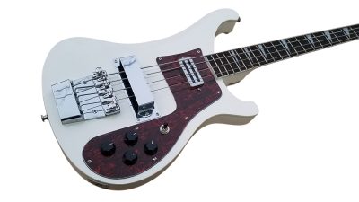 Custom Nova 4003 White Chrome Hardware 4 String Bass Reddish Brown Tortoiseshell Pickguard - Image 6