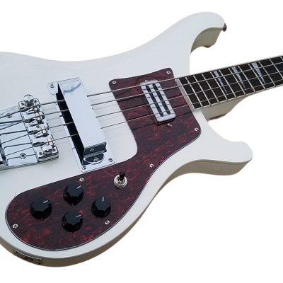 Custom Nova 4003 White Chrome Hardware 4 String Bass Reddish Brown Tortoiseshell Pickguard - Image 6
