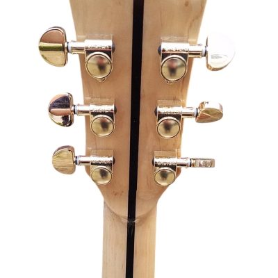 Custom Crown SJ200 Elvis Natural Studio Acoustic Electric Guitar Moustache Bridge - Image 11