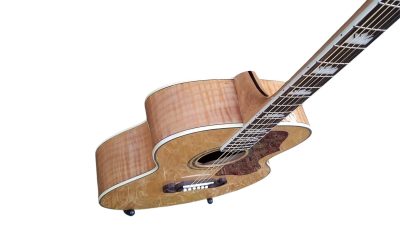 Custom Crown SJ200 Elvis Natural Studio Acoustic Electric Guitar Moustache Bridge - Image 7