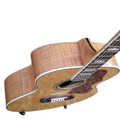 Custom Crown SJ200 Elvis Natural Studio Acoustic Electric Guitar Moustache Bridge - Image 7