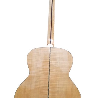 Custom Crown SJ200 Elvis Natural Studio Acoustic Electric Guitar Moustache Bridge - Image 6
