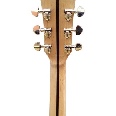 Custom Crown SJ200 Elvis Natural Studio Acoustic Electric Guitar Moustache Bridge - Image 5