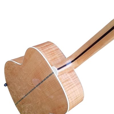 Custom Crown SJ200 Elvis Natural Studio Acoustic Electric Guitar Moustache Bridge - Image 4