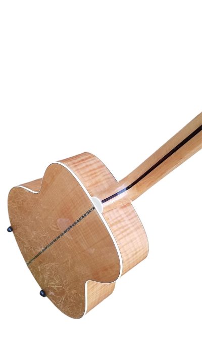 Custom Crown SJ200 Elvis Natural Studio Acoustic Electric Guitar Moustache Bridge - Image 4