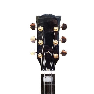 Custom Crown SJ200 Elvis Natural Studio Acoustic Electric Guitar Moustache Bridge - Image 3