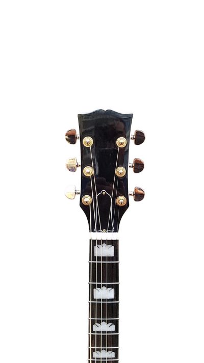 Custom Crown SJ200 Elvis Natural Studio Acoustic Electric Guitar Moustache Bridge - Image 3