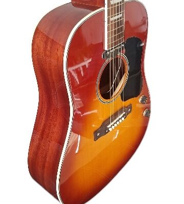 Custom Crown J160E Cherry Sunburst Magnetic Pickup Acoustic Electric Guitar - Image 7