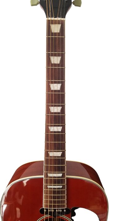 Custom Crown J160E Cherry Sunburst Magnetic Pickup Acoustic Electric Guitar - Image 6