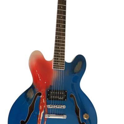 Custom Crown Riviera ES333 Tom DeLonge Pelham Blue Fhole Semi Hollow Jazz Guitar - Image 8