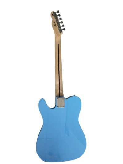 Custom Regent Thinline Fhole Blue Electric Guitar Lightning Inlay - Image 6