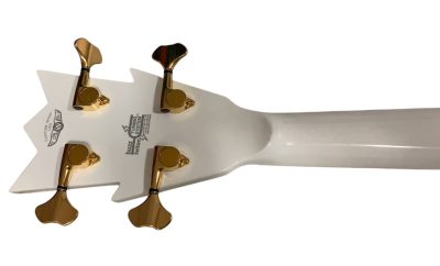 Custom Aurelius Bootsy Pink Crystal Space 4 String LED Bass Five Pickups MEC Pickups Option - Image 8