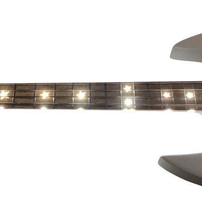 Custom Aurelius Bootsy Pink Crystal Space 4 String LED Bass Five Pickups MEC Pickups Option - Image 3