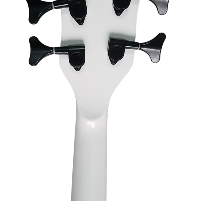 Custom Pulse Corvette Prince White 4 String Bass One Eye - Image 5