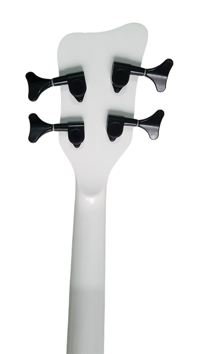 Custom Pulse Corvette Prince White 4 String Bass One Eye - Image 5
