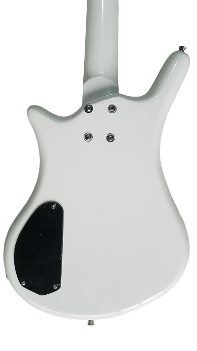 Custom Pulse Corvette Prince White 4 String Bass One Eye - Image 8