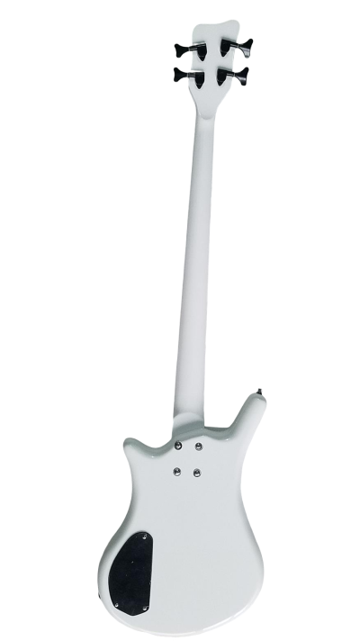 Custom Pulse Corvette Prince White 4 String Bass One Eye - Image 4
