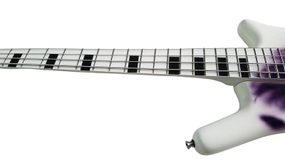Custom Pulse Corvette Prince White 4 String Bass One Eye - Image 9