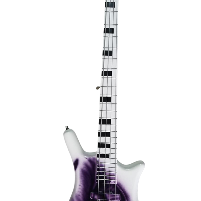 Custom Pulse Corvette Prince White 4 String Bass One Eye - Image 2