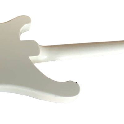 Custom Nova 4003 White Checkerboard Bindings Chrome Hardware 4 String Bass Black Pickguard - Image 8