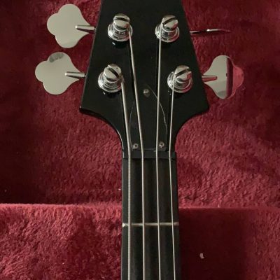 Custom Crown Korina Flying V Silverburst 4 String Bass - Image 2