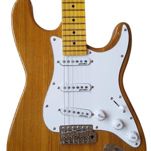 Custom Regent Natural Ash Wood Body Electric Guitar
