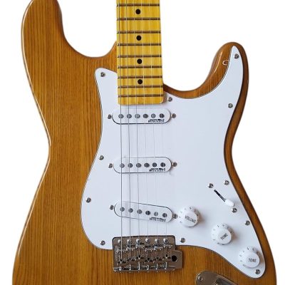Custom Regent Natural Ash Wood Body Electric Guitar
