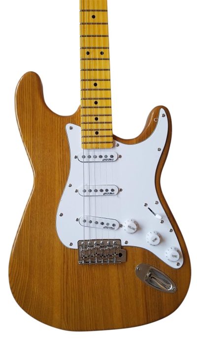 Custom Regent Natural Ash Wood Body Electric Guitar