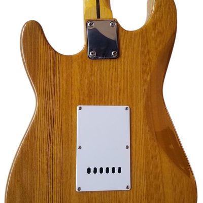 Custom Regent Natural Ash Wood Body Electric Guitar - Image 4