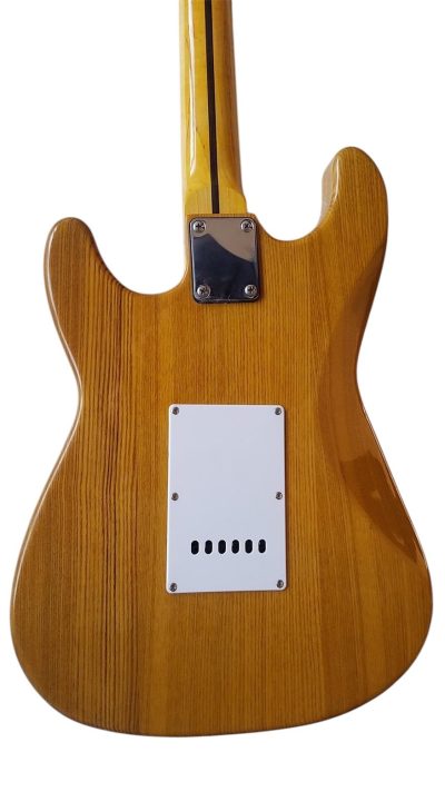 Custom Regent Natural Ash Wood Body Electric Guitar - Image 4