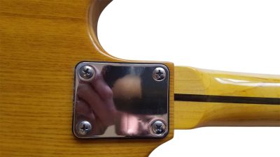 Custom Regent Natural Ash Wood Body Electric Guitar - Image 3