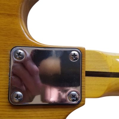 Custom Regent Natural Ash Wood Body Electric Guitar - Image 3