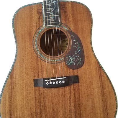 Custom Vertex 1833 D45 Solid Koa Top And Ply Koa Back And Sides Acoustic Electric Guitar