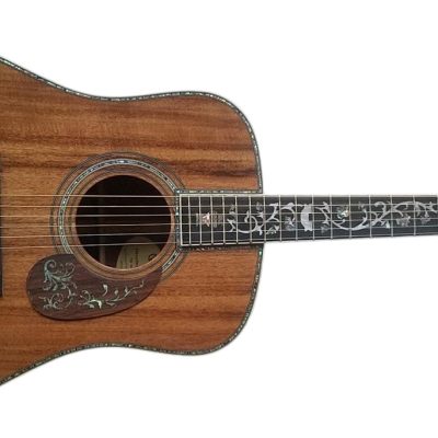 Custom Vertex 1833 D45 Solid Koa Top Ply Koa Back And Sides Acoustic Electric Guitar - Image 12