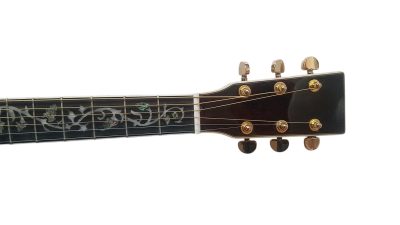 Custom Vertex 1833 D45 Solid Koa Top Ply Koa Back And Sides Acoustic Electric Guitar - Image 11