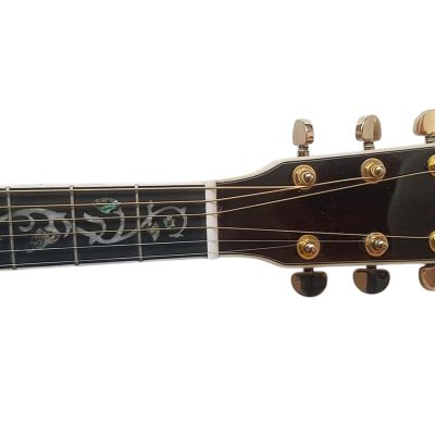 Custom Vertex 1833 D45 Solid Koa Top Ply Koa Back And Sides Acoustic Electric Guitar - Image 11