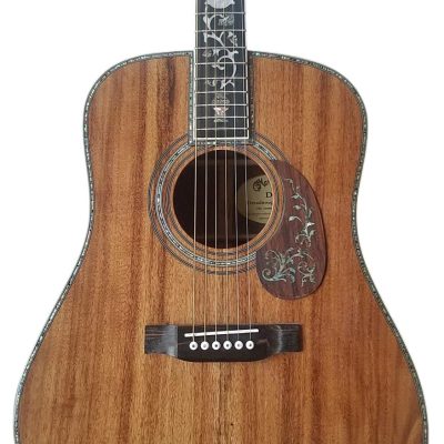 Custom Vertex 1833 D45 Solid Koa Top Ply Koa Back And Sides Acoustic Electric Guitar