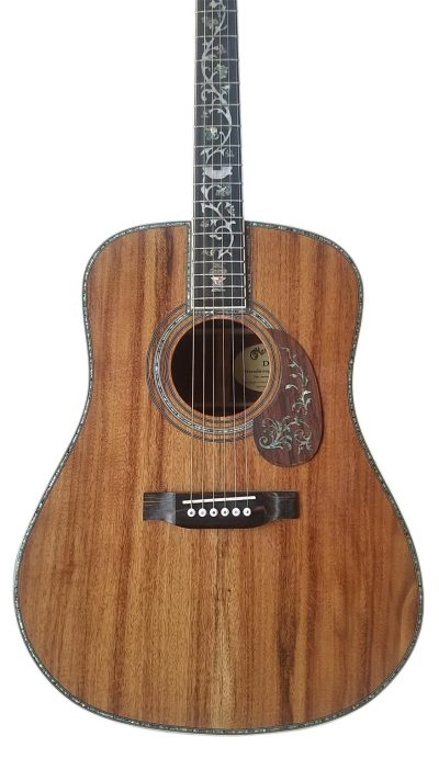Custom Vertex 1833 D45 Solid Koa Top Ply Koa Back And Sides Acoustic Electric Guitar