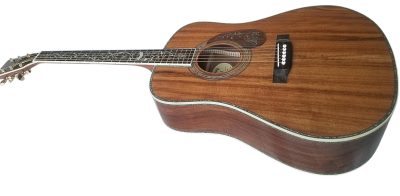 Custom Vertex 1833 D45 Solid Koa Top Ply Koa Back And Sides Acoustic Electric Guitar - Image 9