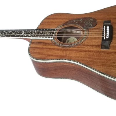 Custom Vertex 1833 D45 Solid Koa Top Ply Koa Back And Sides Acoustic Electric Guitar - Image 9