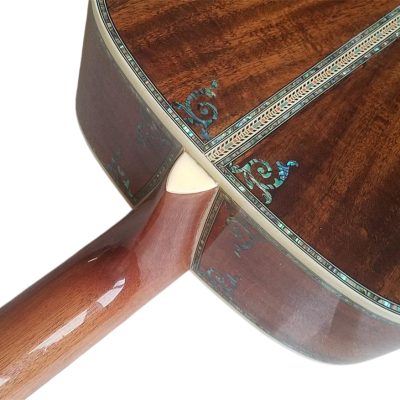 Custom Vertex 1833 D45 Solid Koa Top Ply Koa Back And Sides Acoustic Electric Guitar - Image 6