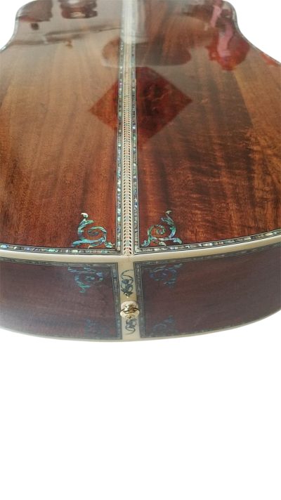 Custom Vertex 1833 D45 Solid Koa Top Ply Koa Back And Sides Acoustic Electric Guitar - Image 4