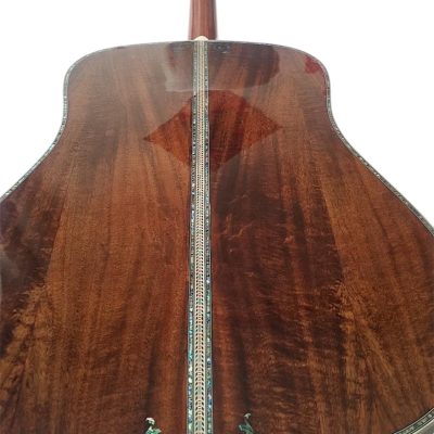 Custom Vertex 1833 D45 Solid Koa Top Ply Koa Back And Sides Acoustic Electric Guitar - Image 3