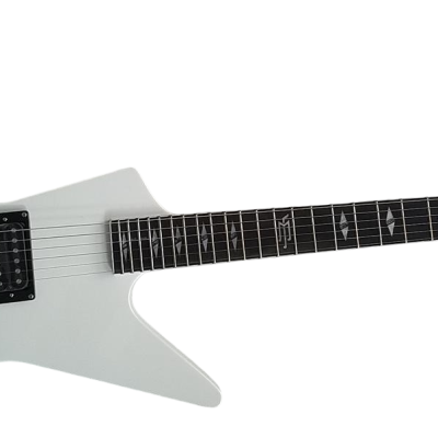 Custom Crown Matthias Jabs White Black Stripes Tremolo Korina Electric Guitar Scorpions - Image 5