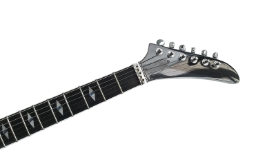 Custom Crown Matthias Jabs White Black Stripes Tremolo Korina Electric Guitar Scorpions - Image 7