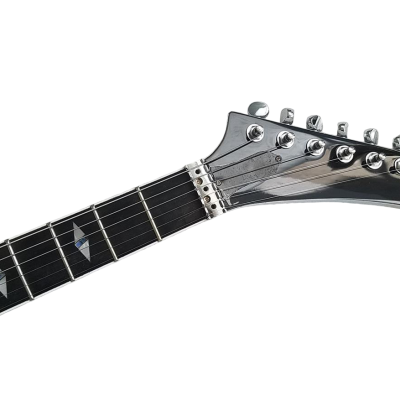 Custom Crown Matthias Jabs White Black Stripes Tremolo Korina Electric Guitar Scorpions - Image 7