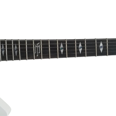 Custom Crown Matthias Jabs White Black Stripes Tremolo Korina Electric Guitar Scorpions - Image 3