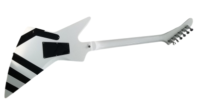 Custom Crown Matthias Jabs White Black Stripes Tremolo Korina Electric Guitar Scorpions - Image 6